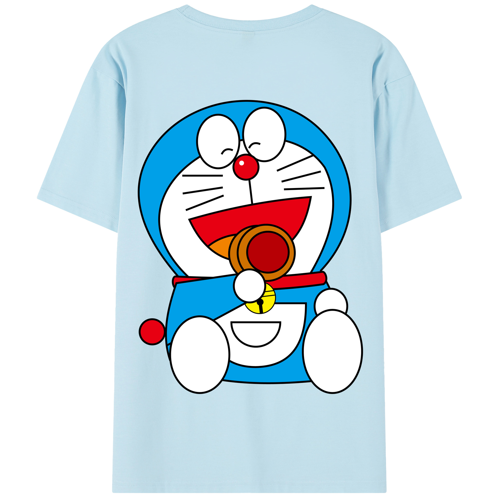 （画像用） ドラえもん Doraemon 綿100％半袖Tシャツ（背面プリント）